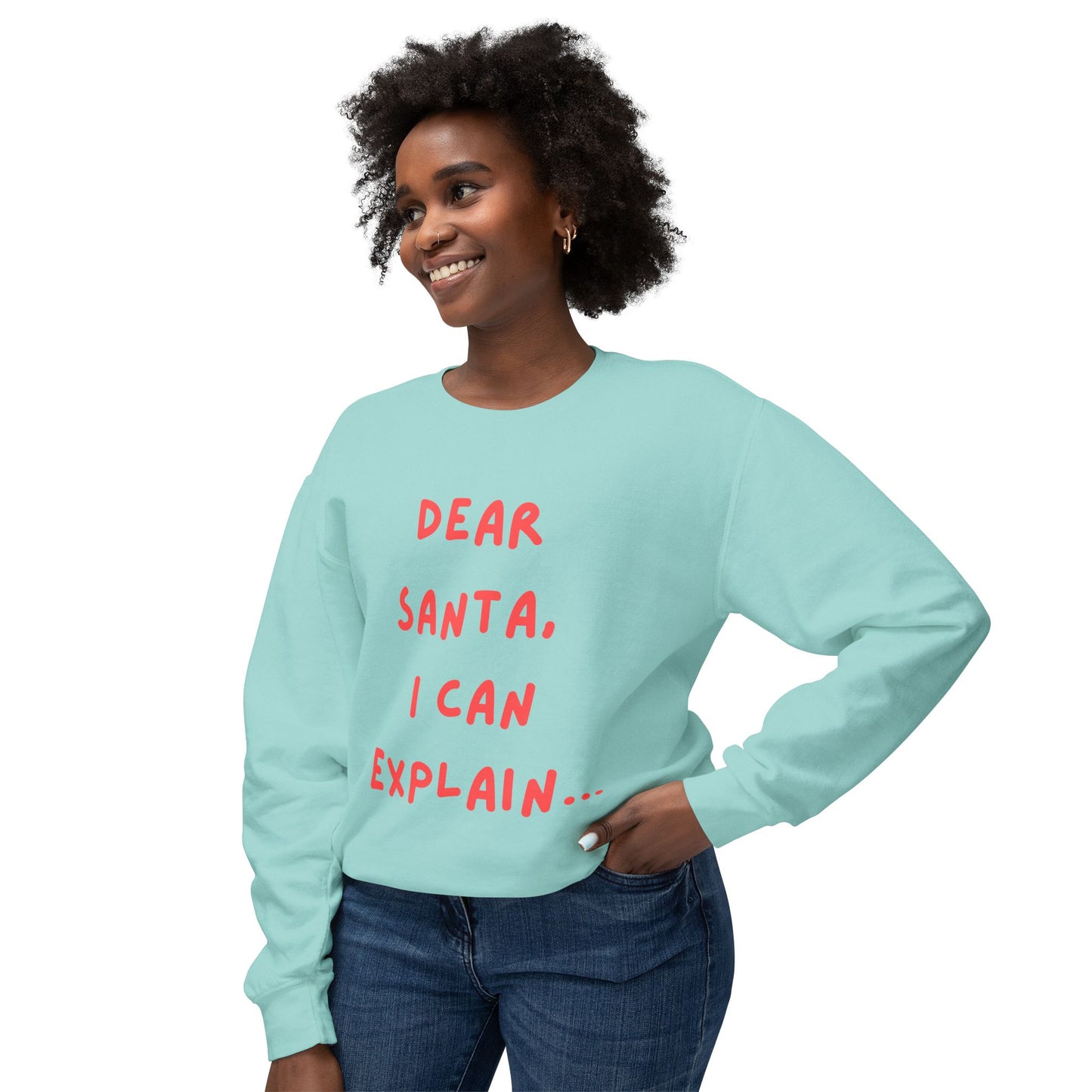 Dear Santa Unisex Sweatshirt | Holiday Gift, Funny Christmas Apparel, Cozy Crewneck, Ideal for Family Gatherings, Seasonal Humor