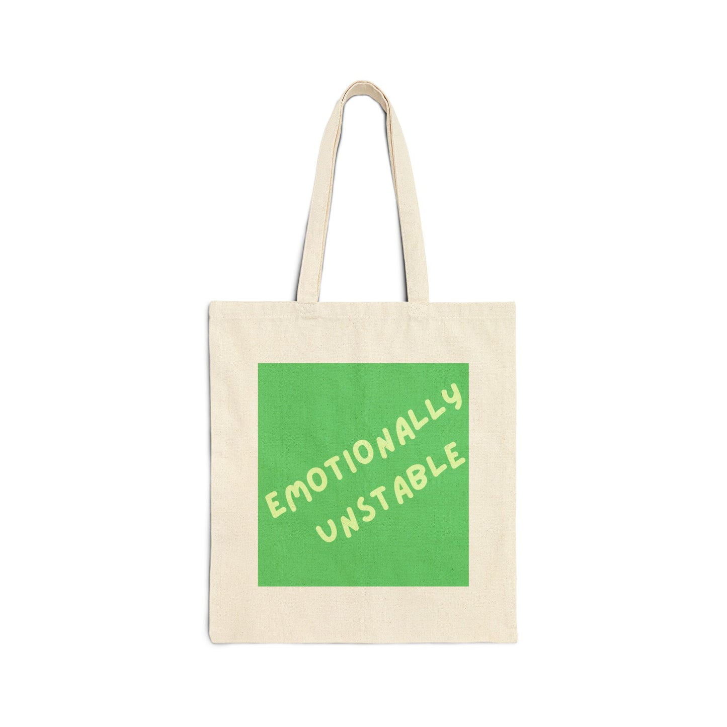 Emotionally Unstable Tote Bag, Funny Shopping Bag, Eco-Friendly Reusable Bag, Gift for Friends, Daily Use, Casual Carryall