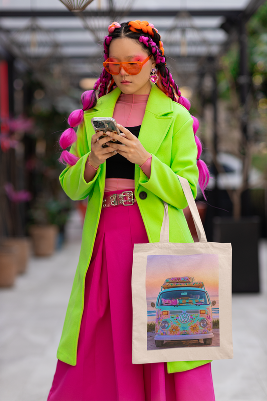 Vintage Van Canvas Tote Bag