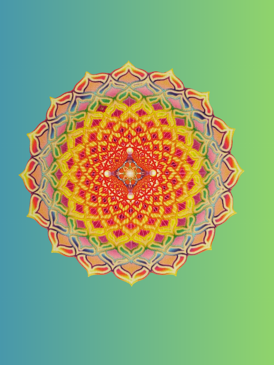 Vibrant Mandala Indoor Wall Tapestry