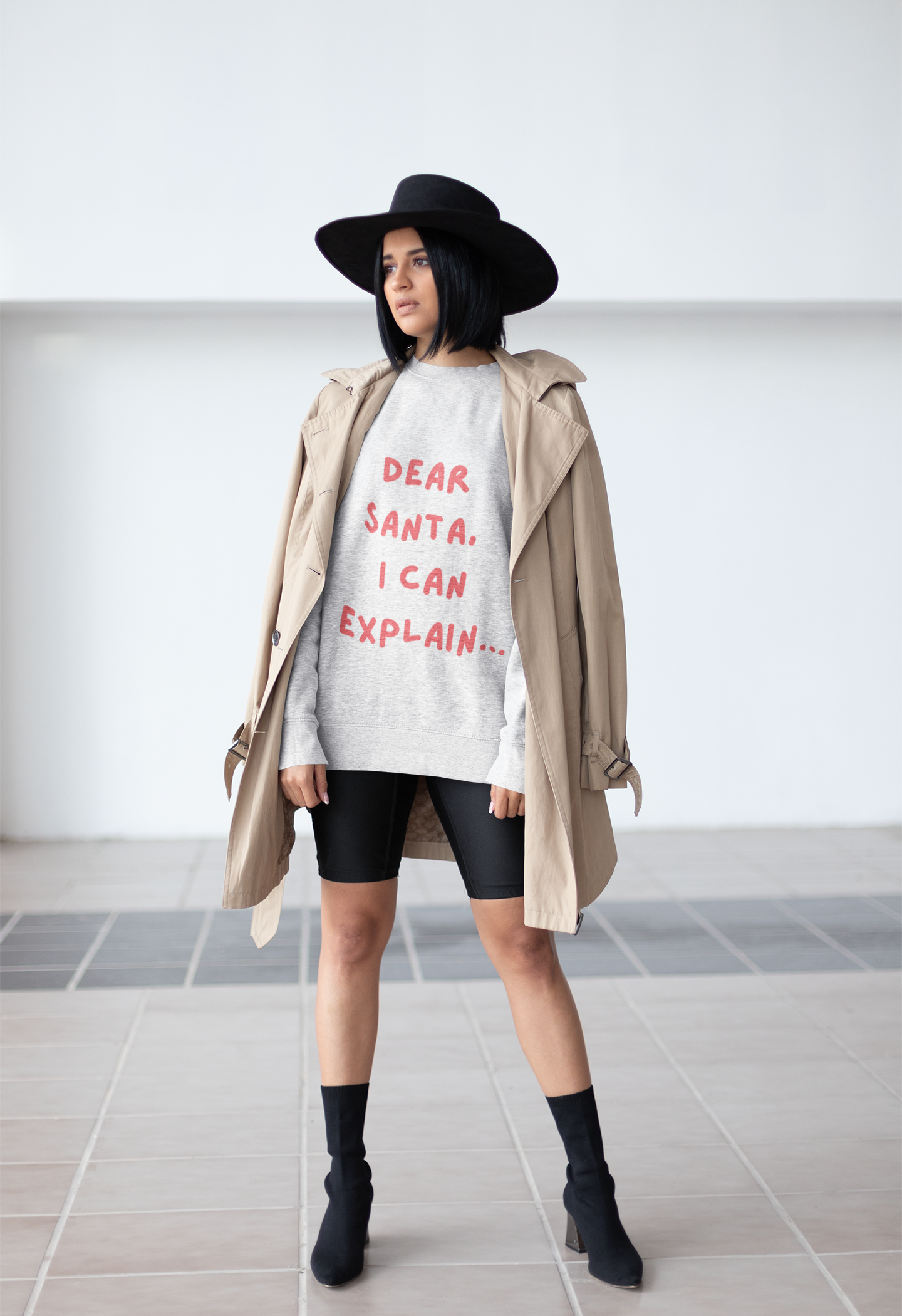 Dear Santa Unisex Sweatshirt | Holiday Gift, Funny Christmas Apparel, Cozy Crewneck, Ideal for Family Gatherings, Seasonal Humor