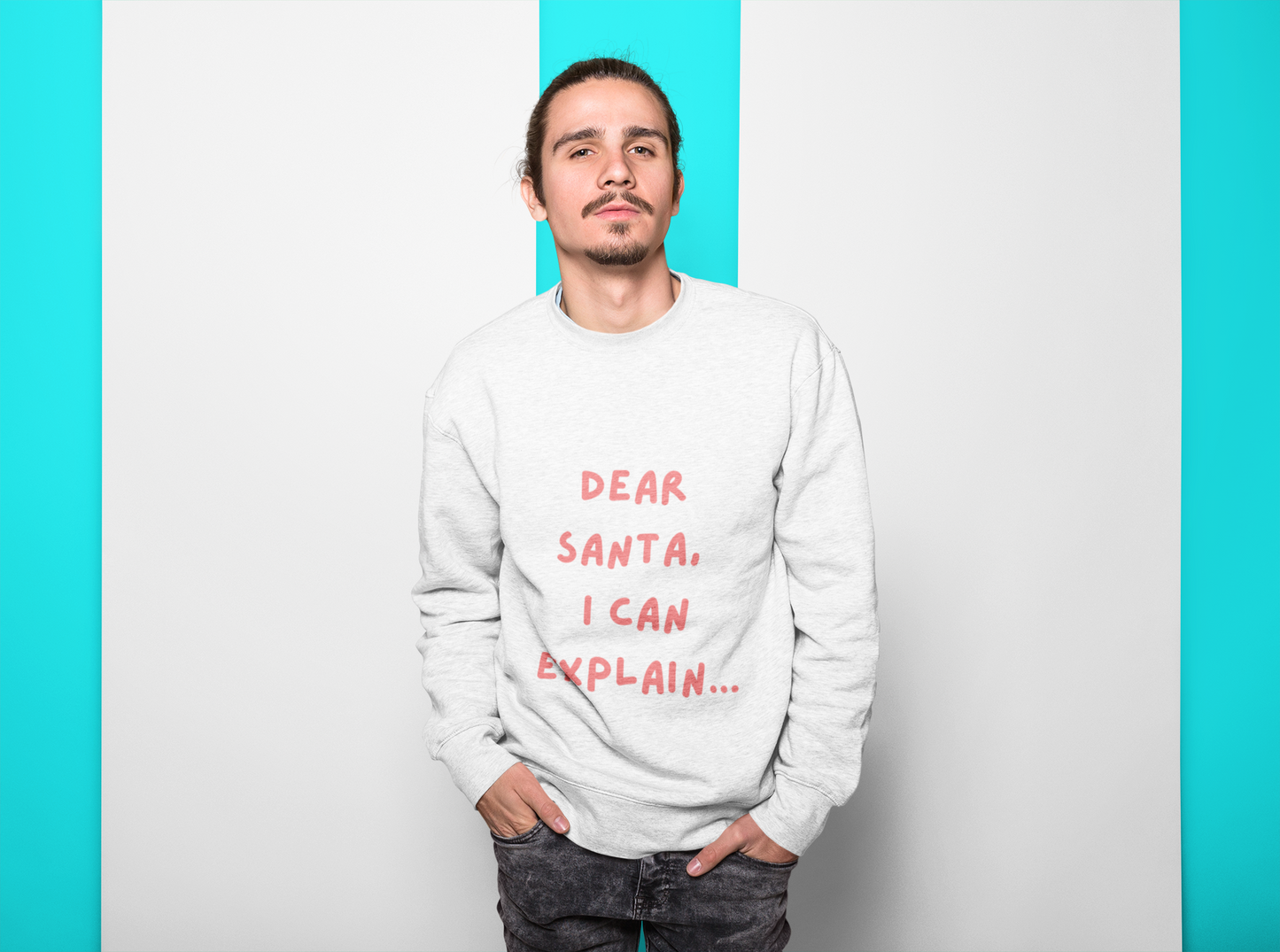 Dear Santa Unisex Sweatshirt | Holiday Gift, Funny Christmas Apparel, Cozy Crewneck, Ideal for Family Gatherings, Seasonal Humor