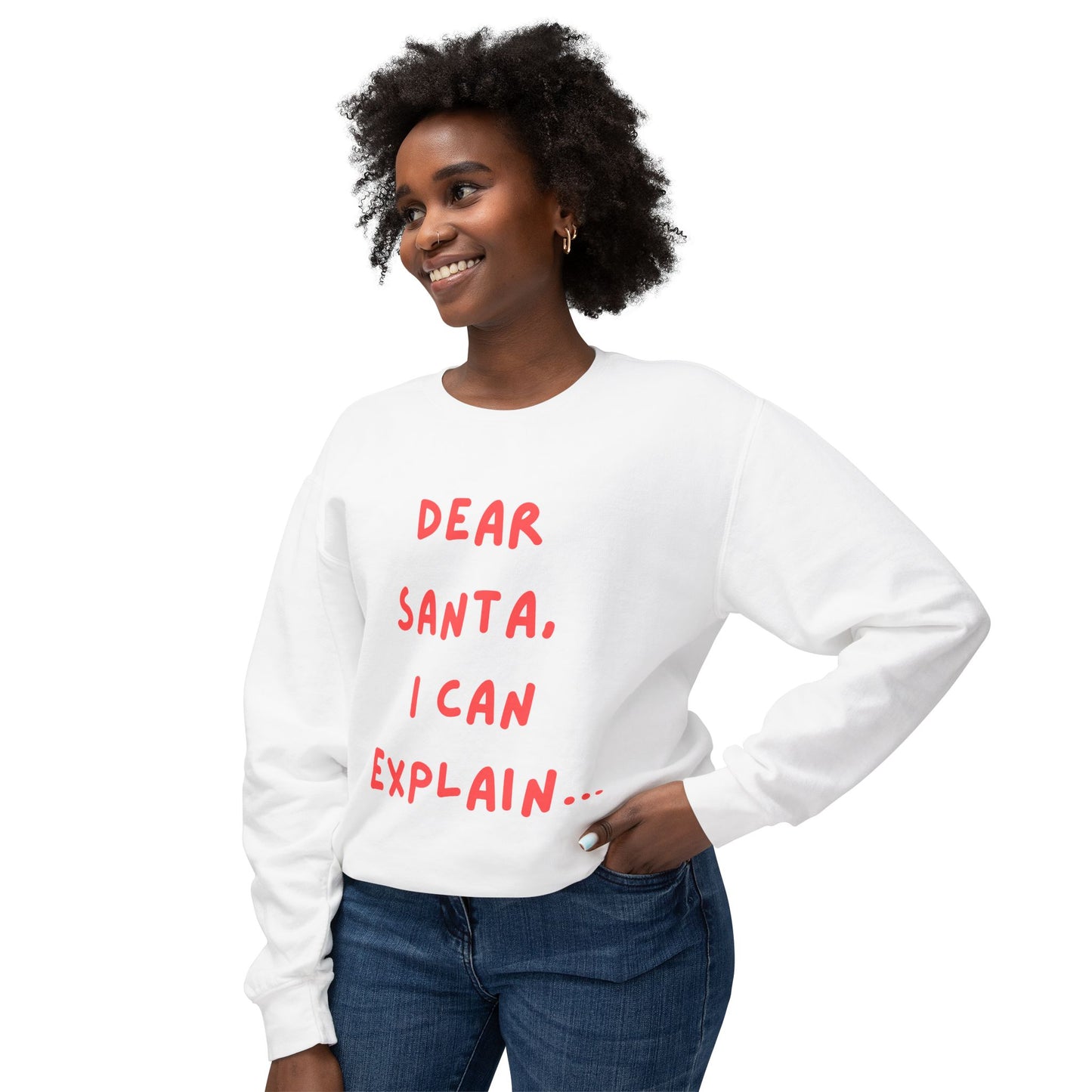 Dear Santa Unisex Sweatshirt | Holiday Gift, Funny Christmas Apparel, Cozy Crewneck, Ideal for Family Gatherings, Seasonal Humor