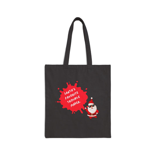 Santa's Favorite Trouble Maker Tote Bag