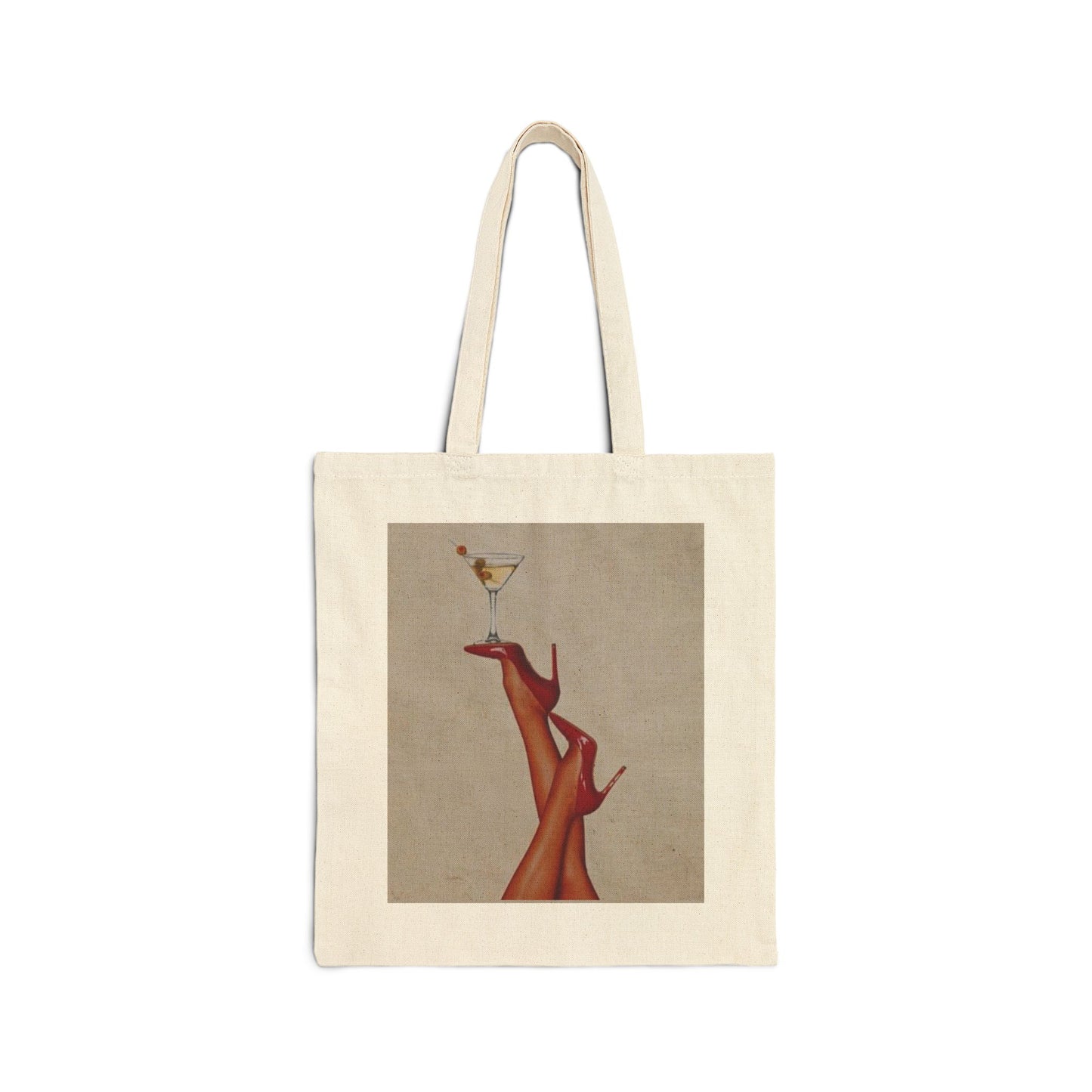 Chic Cotton Canvas Tote Bag - Stylish Shopping Bag, Eco-Friendly Gift, Art Lover's Tote, Casual Chic, Everyday Use