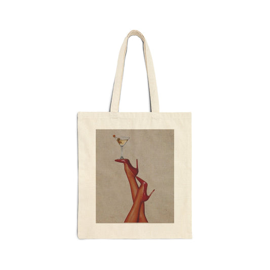 Chic Cotton Canvas Tote Bag - Stylish Shopping Bag, Eco-Friendly Gift, Art Lover's Tote, Casual Chic, Everyday Use
