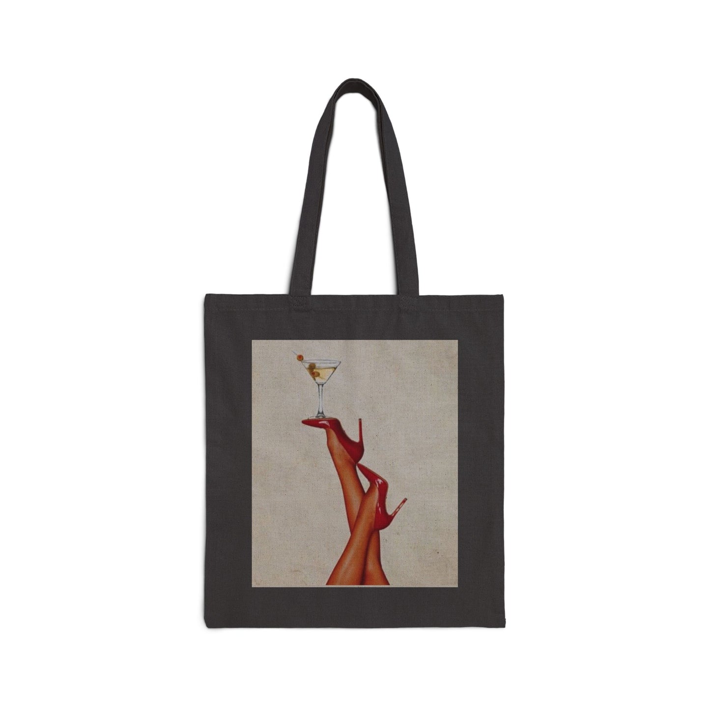 Chic Cotton Canvas Tote Bag - Stylish Shopping Bag, Eco-Friendly Gift, Art Lover's Tote, Casual Chic, Everyday Use