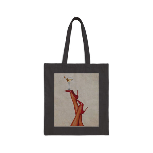 Chic Cotton Canvas Tote Bag - Stylish Shopping Bag, Eco-Friendly Gift, Art Lover's Tote, Casual Chic, Everyday Use